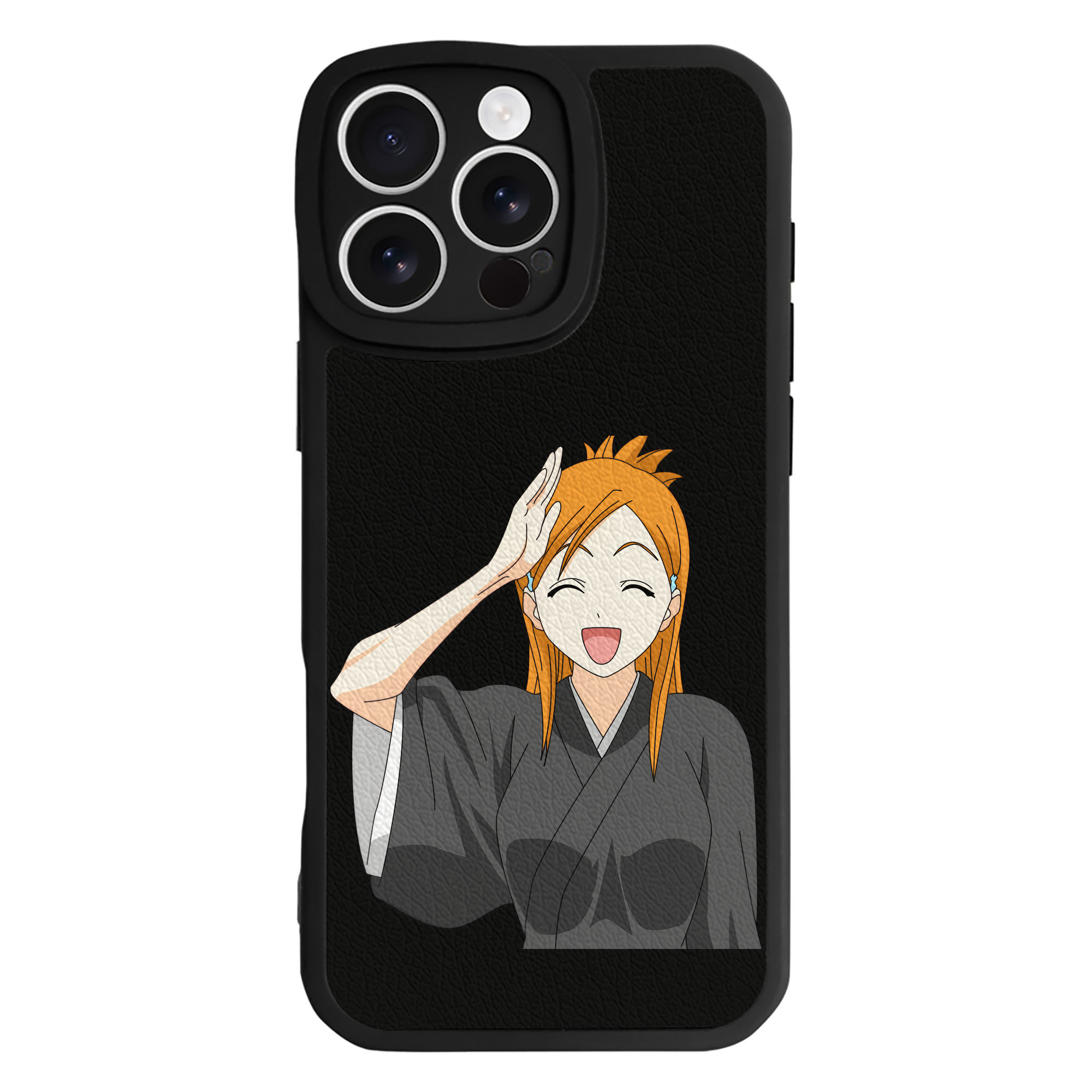 （画像用） ブリーチ 井上織姫（いのうえおりひめ） BLEACH Inoue Orihime 【iPhone 16シリーズ対応】シリコンスマホケース（レザー調） 材質：シリコン